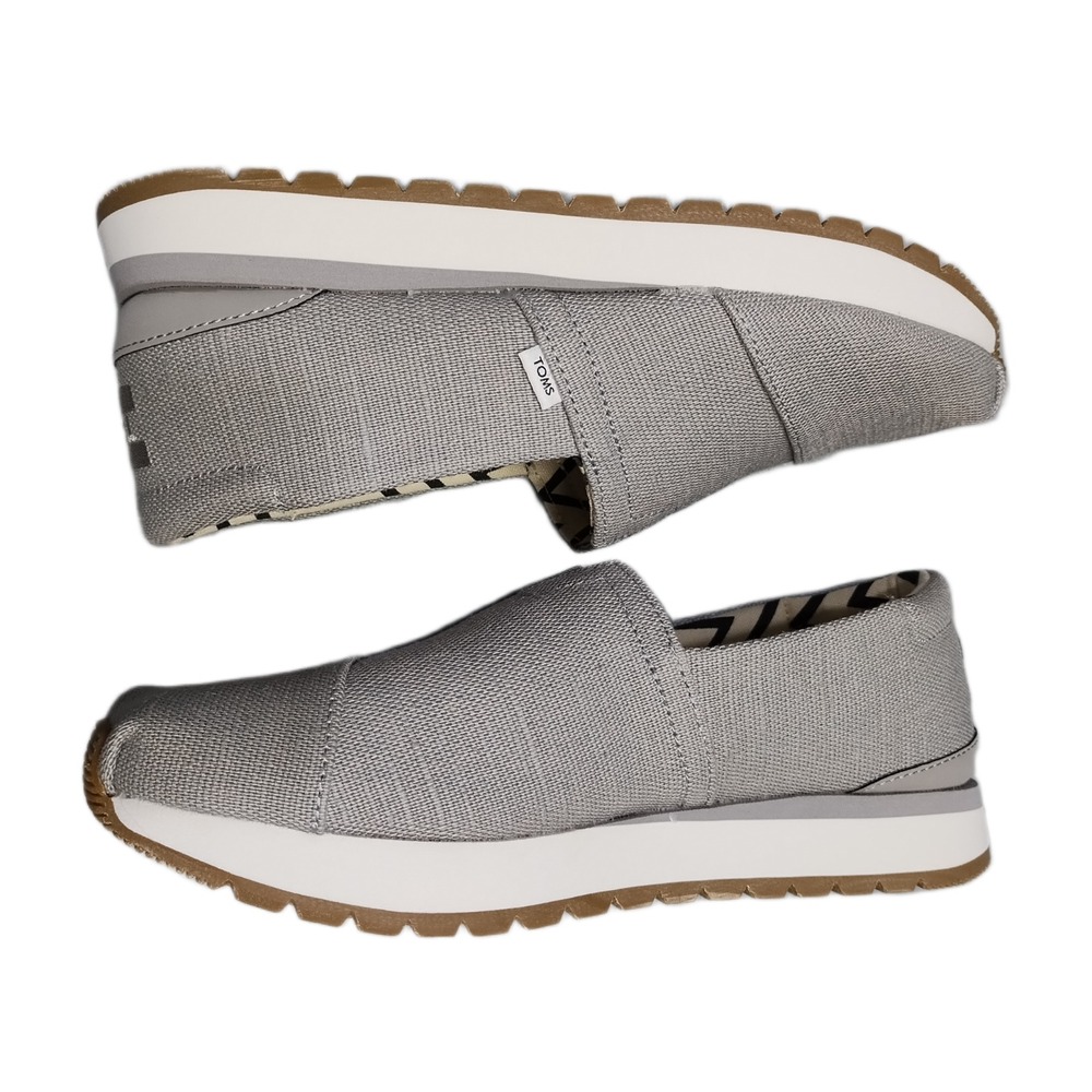 TOMS Wear Good Resident Plus Sneakers Womens US Size 6 Gray Round Toe Slip On